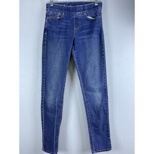 Pull On Levi’s Sz 4 Cotton Spandex 5 Pocket Skinny 5” Leg Bottom Jeans
